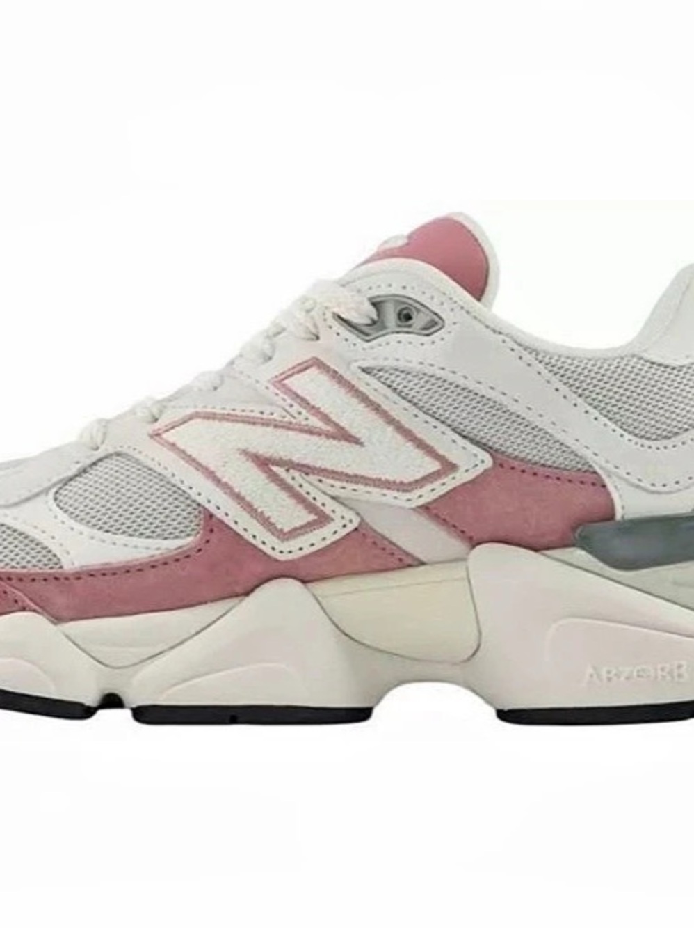 New Balance 9060 Pink & White Sneakers